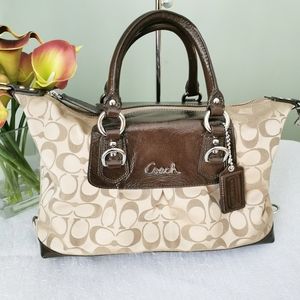Coach Ashley Signature Canvas Satchel
